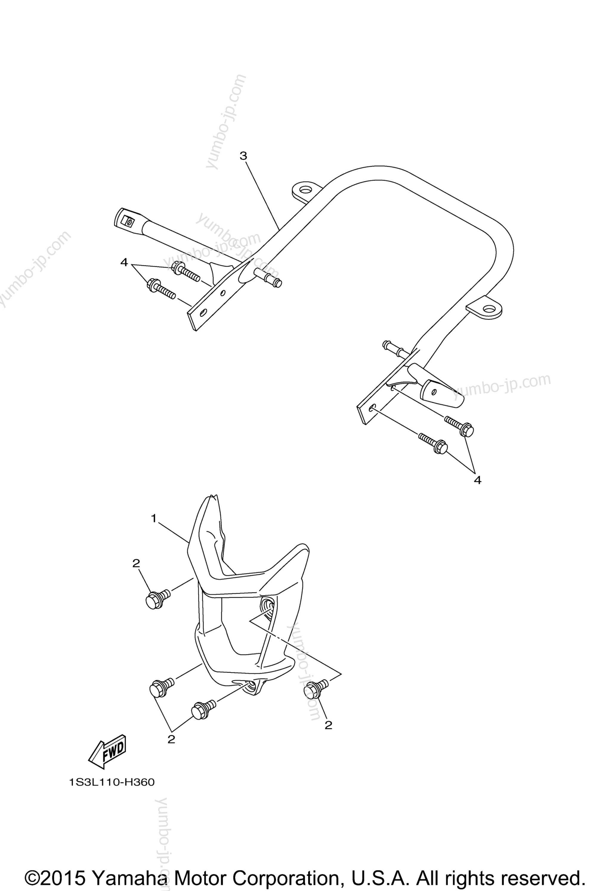 Guard for ATVs YAMAHA RAPTOR 700 (YFM70RSBGL) 2016 year