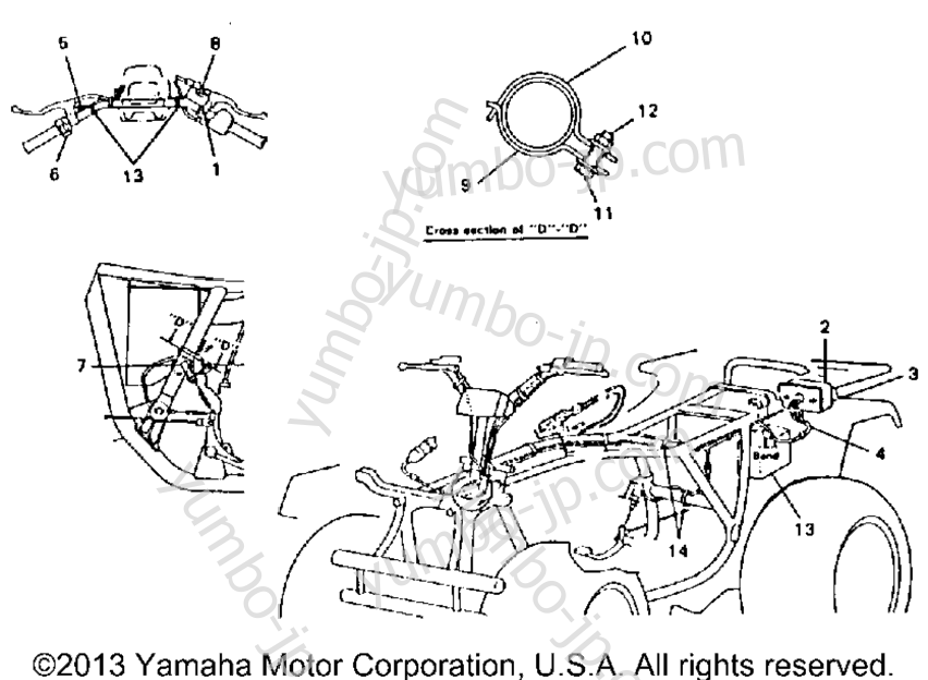 Taillight Kit (Maine & New Hampshire) для квадроциклов YAMAHA BIG BEAR 4WD (YFM350FWE_) 1993 г.