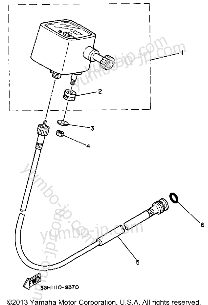 Измерительные приборы для квадроциклов YAMAHA MOTO-4 (YFM250A) 1990 г.