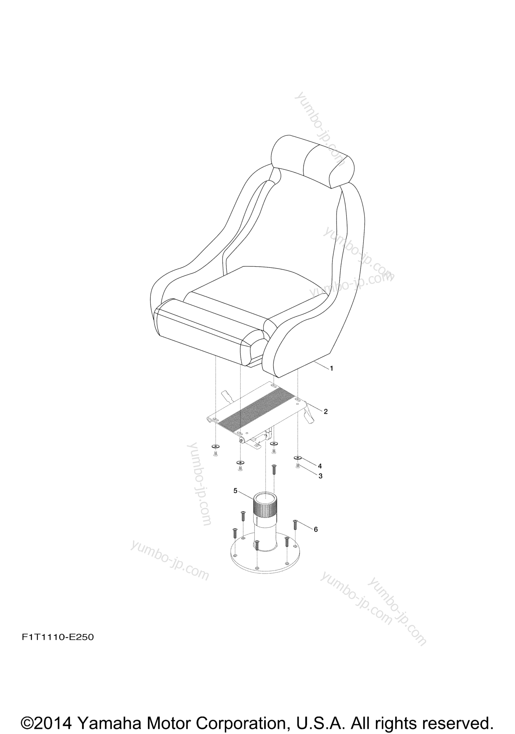Swivel Seat для катеров YAMAHA SX190 (RX1800DL) 2012 г.