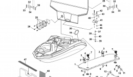 Deck Hatch 2 for катера YAMAHA SX210 (LAT1100BN)2014 year 