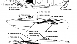 Graphics for катера YAMAHA LS2000 (LST1200X)1999 year 