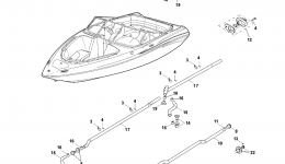 Deck Drain Fittings for катера YAMAHA SX230 (SRT1000AD)2005 year 