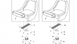 Swivel Seat для катера YAMAHA SX240 (SXT1800EN)2014 г. 
