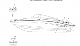 Graphics для катера YAMAHA SX210 (FRT1100BH)2009 г. 