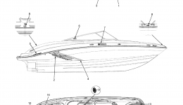 Graphics for катера YAMAHA 212SS (FAT1100CJ)2010 year 