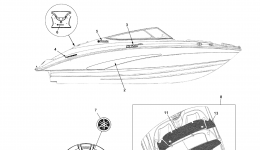 Graphics for катера YAMAHA SX210 (LAT1100BM)2013 year 