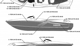 Graphics для катера YAMAHA LS2000 (LST1200AA)2002 г. 