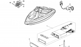 Stereo Optional Equipment для катера YAMAHA AR230 HIGH OUTPUT (SXT1100BH)2009 г. 