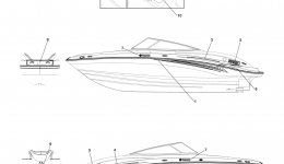 Graphics for катера YAMAHA SR210 (FRT1100E)2006 year 