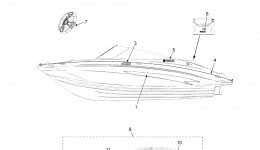 Graphics & Mats для катера YAMAHA SX190 (RX1800DMB)2013 г. 
