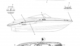 Graphics для катера YAMAHA SX210 (FRT1100BJ)2010 г. 