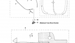 Bimini Top / Carpet для катера YAMAHA 242 LIMITED S CALIFORNIA (SAT1800HLP) CA2015 г. 
