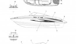 Graphics for катера YAMAHA SX210 (FRT1100CG)2008 year 