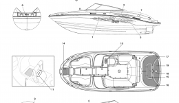 Graphics для катера YAMAHA AR210 (FRT1100CE)2006 г. 