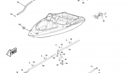 Deck Drain Fittings для катера YAMAHA SX230 (SRT1000AE)2006 г. 