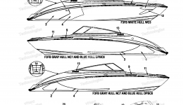 Graphics & Mats для катера YAMAHA AR240 HO CALIFORNIA (SAT1800ALR) CA2016 г. 