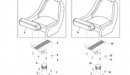Swivel Seat для катера YAMAHA SX210 (LAT1100BN)2014 г. 