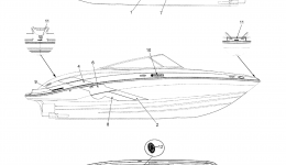 Graphics for катера YAMAHA AR210 (FRT1100AJ)2010 year 