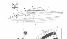Graphics for катера YAMAHA AR210 (LAT1100AN)2014 year 