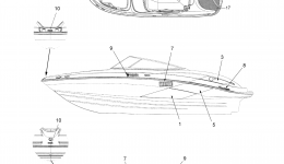 Graphics for катера YAMAHA AR210 (FRT1100AG)2008 year 