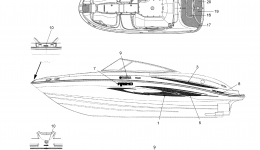 Graphics для катера YAMAHA AR210 (FRT1100CF)2007 г. 