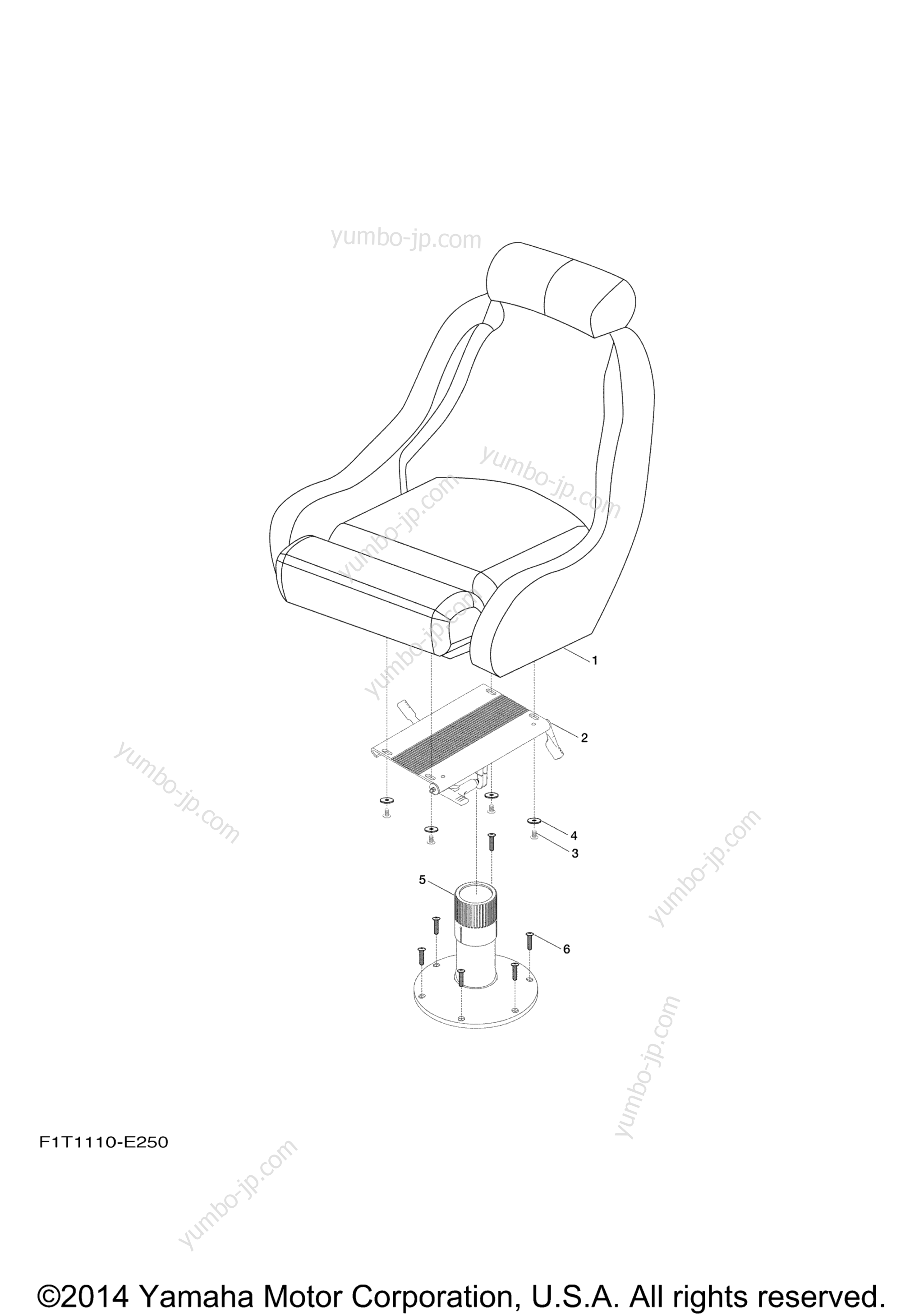 Swivel Seat для катеров YAMAHA AR210 (LAT1100AL) 2012 г.