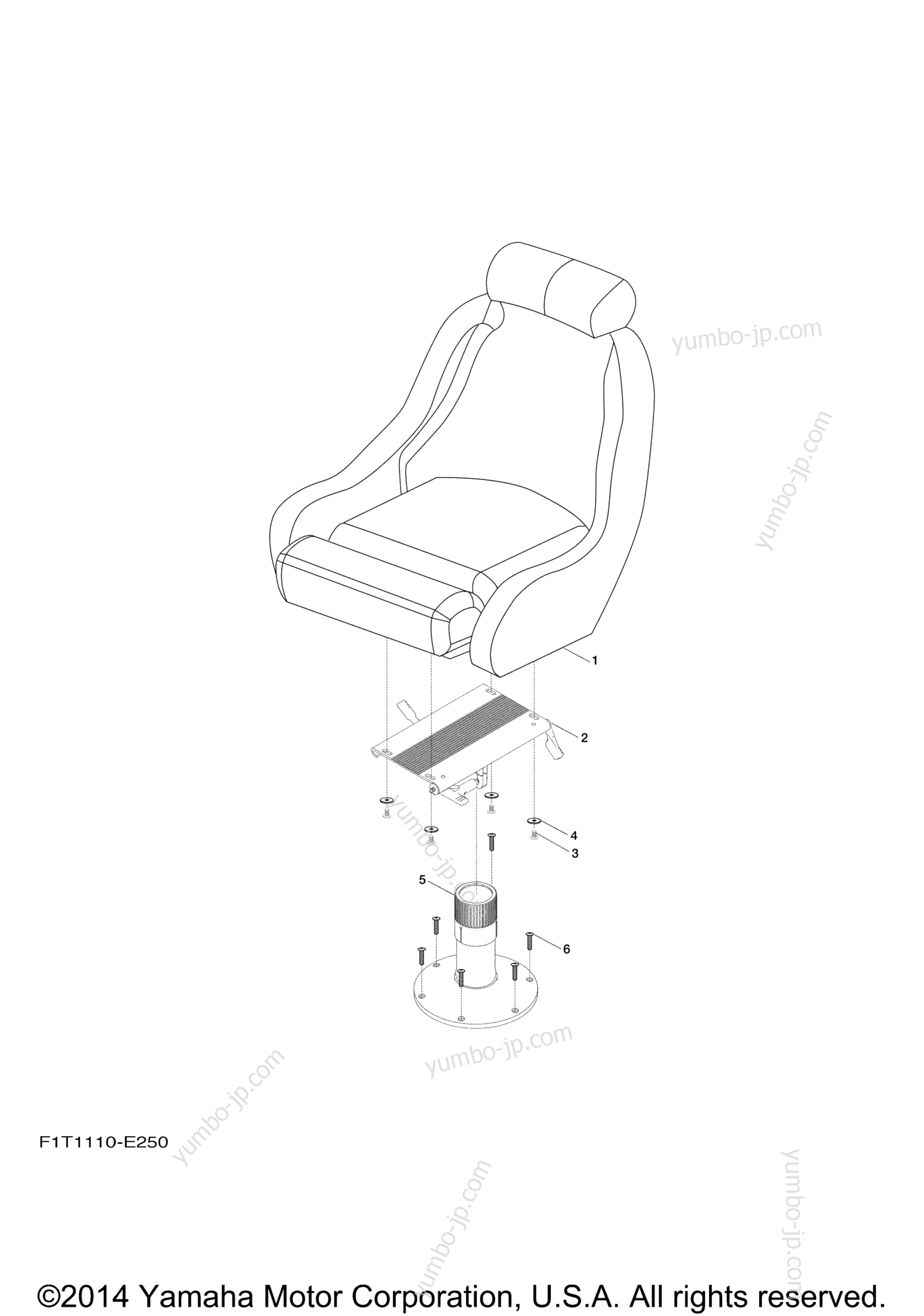 Swivel Seat для катеров YAMAHA AR190 (RX1800BL) 2012 г.