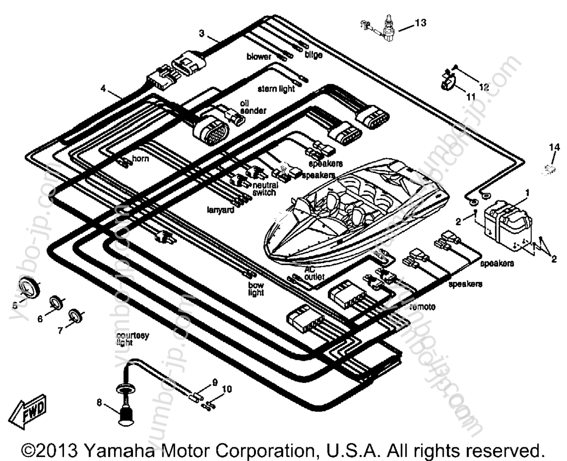 Electrical 3 для катеров YAMAHA XR1800 (XRT1200Y) 2000 г.