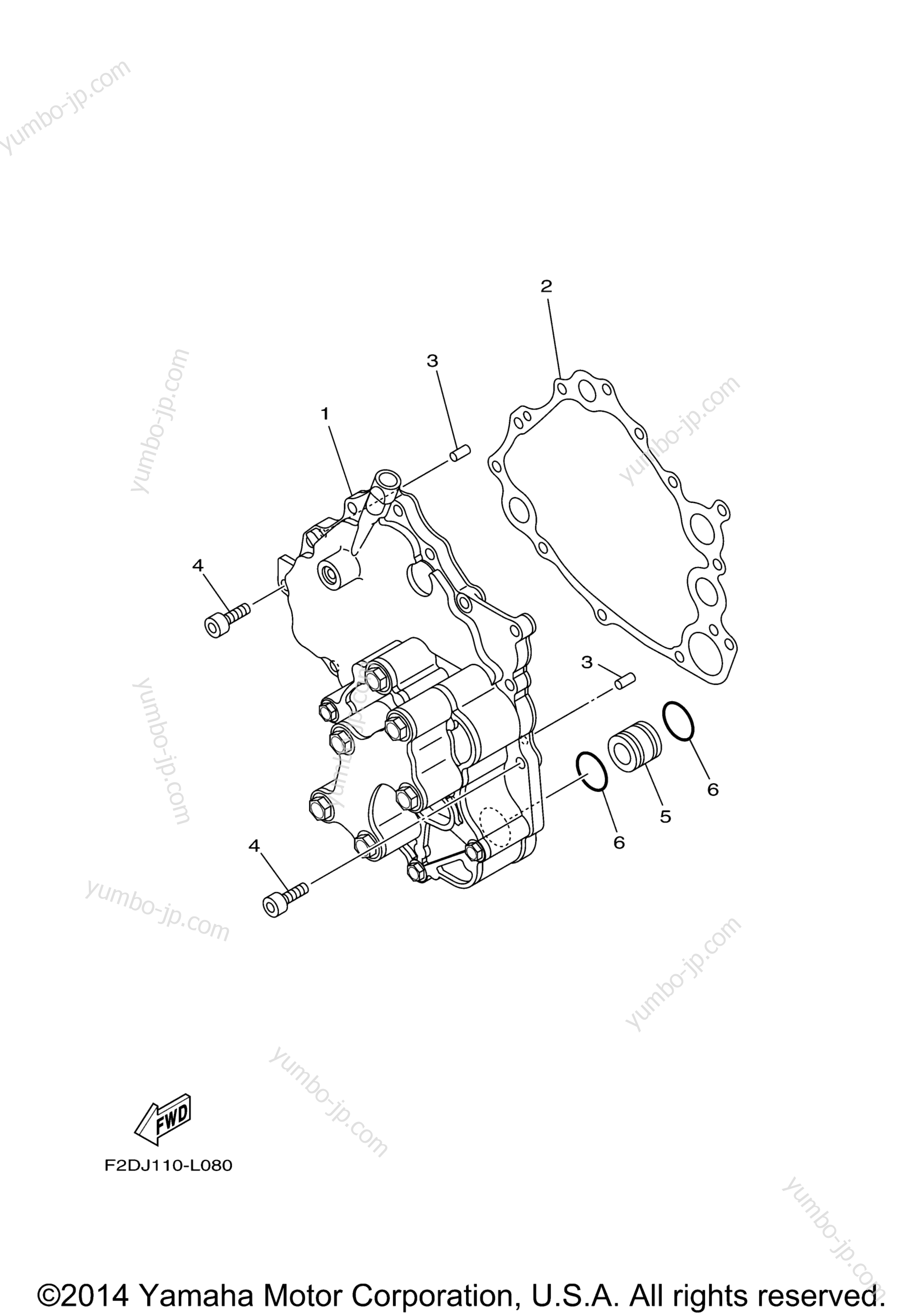 Масляный насос для катеров YAMAHA SX190 (RX1800DP) 2015 г.