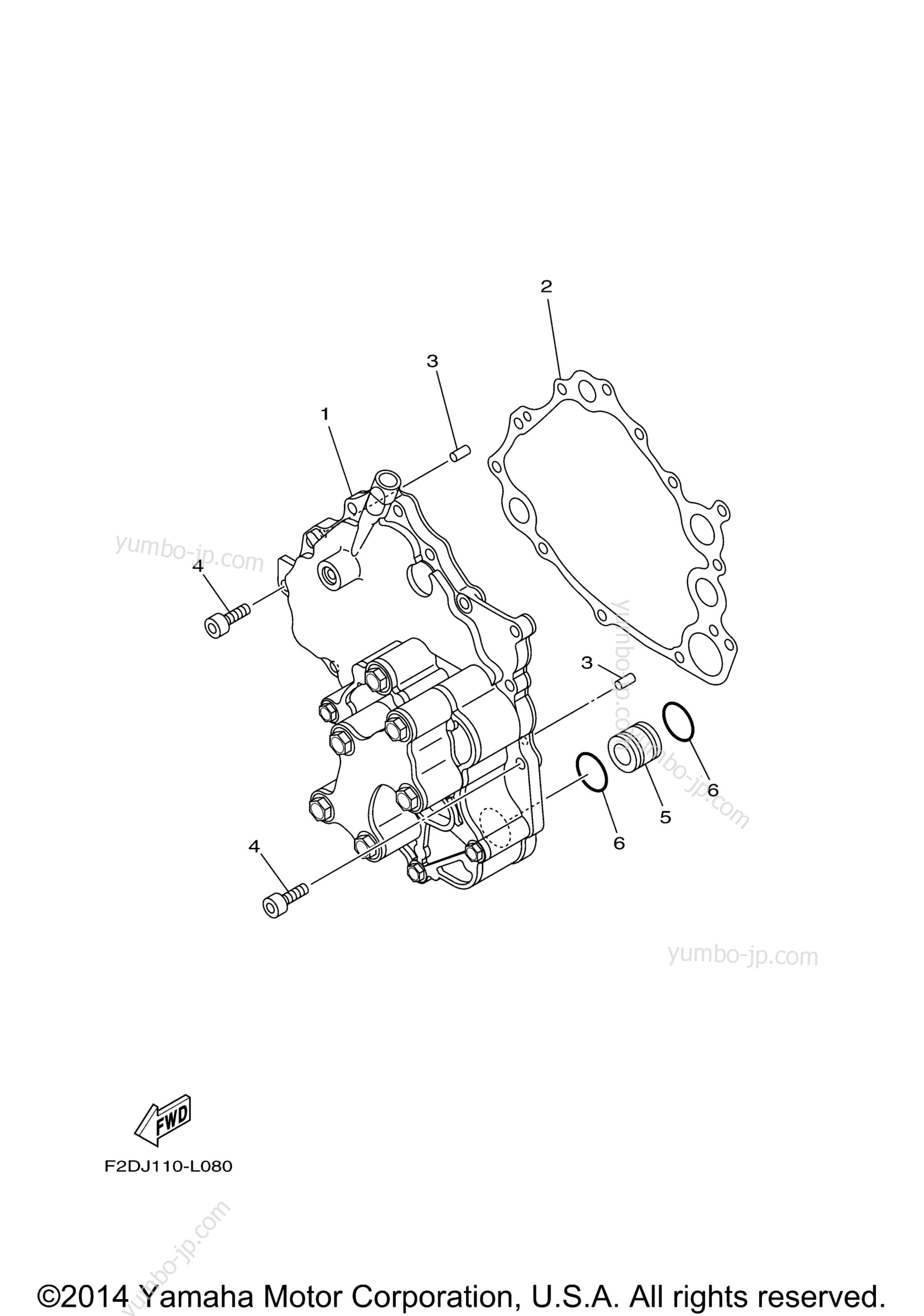 Масляный насос для катеров YAMAHA 212SS CALIFORNIA (XAT1800CLN) CA 2014 г.