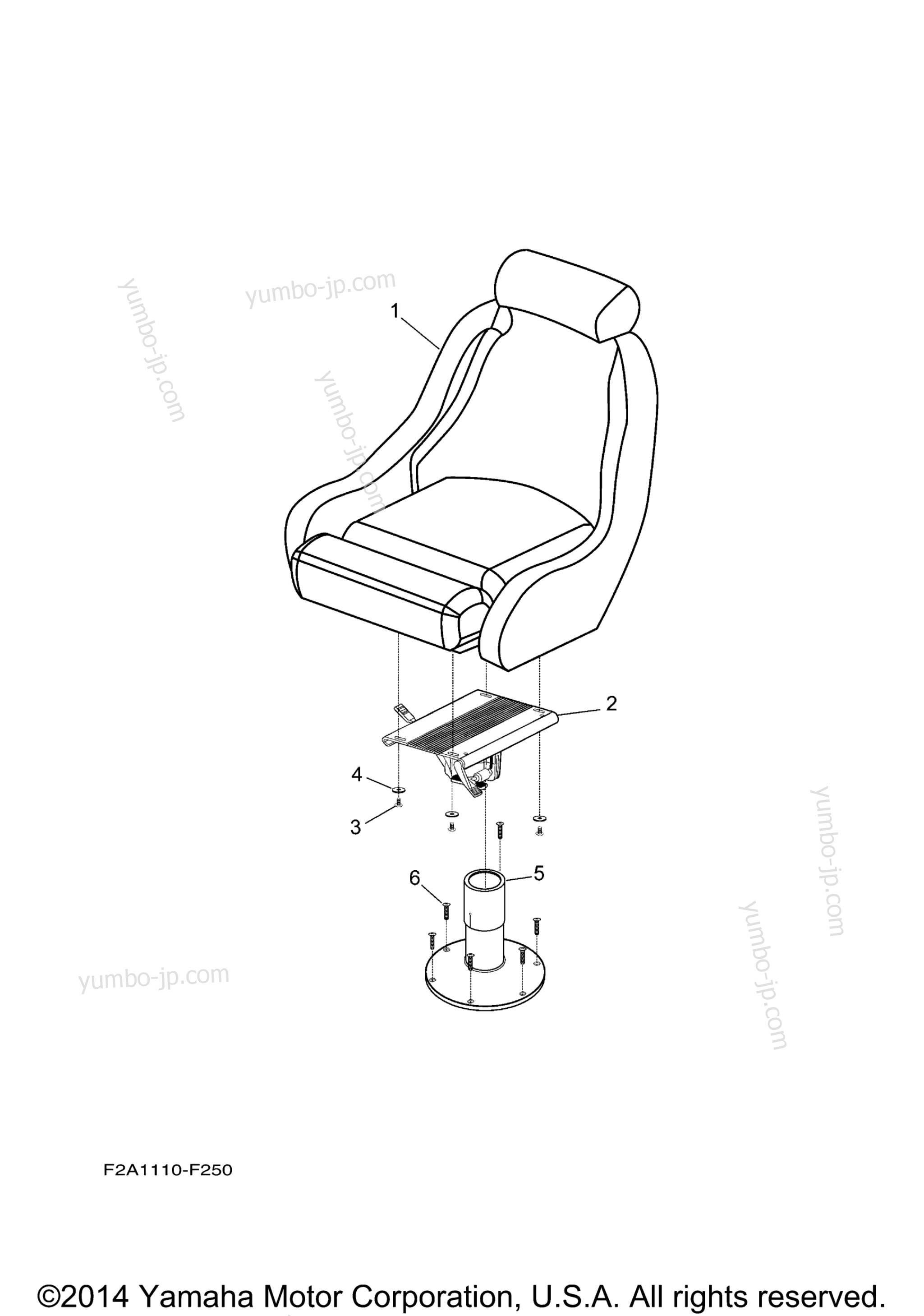 Swivel Seat для катеров YAMAHA AR240 HIGH OUTPUT (SXT1800BK) 2011 г.