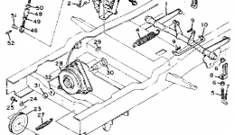 Cutter Deck 3 для садового трактора YAMAHA YT3600M1988 г. 