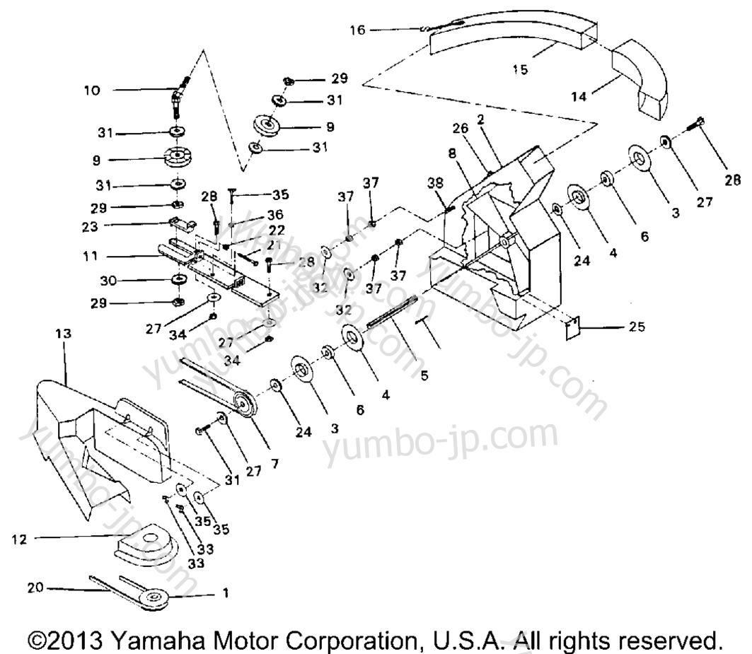 Optional Grass Pump for compact tractors YAMAHA YT6800P 1990 year