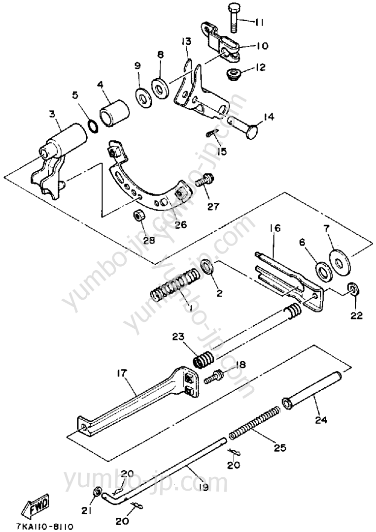 Transmission 2 для генераторов YAMAHA YS828TM 