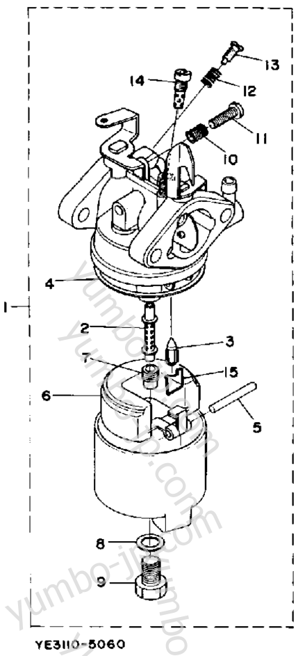 Carburetor (Yp20g) for Generators YAMAHA YP20G 