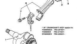 Crankshaft Piston All для генератора YAMAHA YG4600D