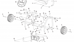 Frame Assembly for генератора YAMAHA PRESSURE WASHER (PW3028)