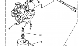 Carburetor 2 (Auto Choke) для генератора YAMAHA EF3800E