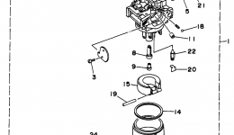 Carburetor 4 Yg6600dx Manual Choke для генератора YAMAHA YG4600D