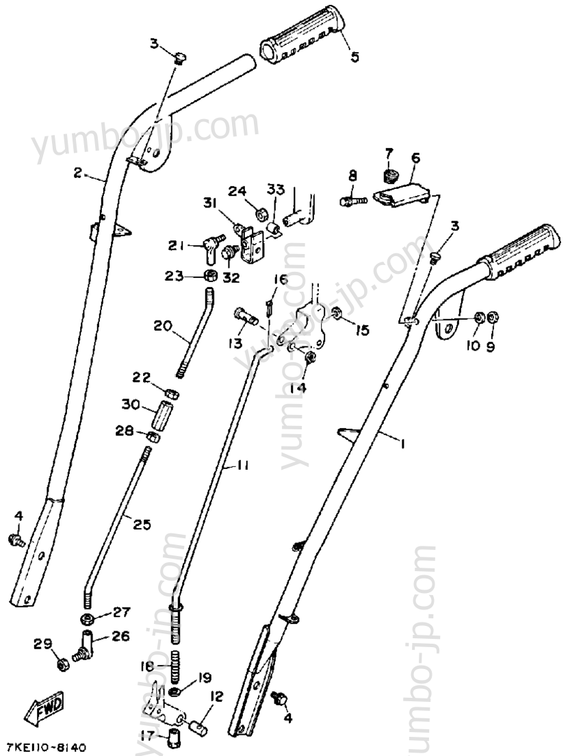 Steering - Link для генераторов YAMAHA YS624WM 