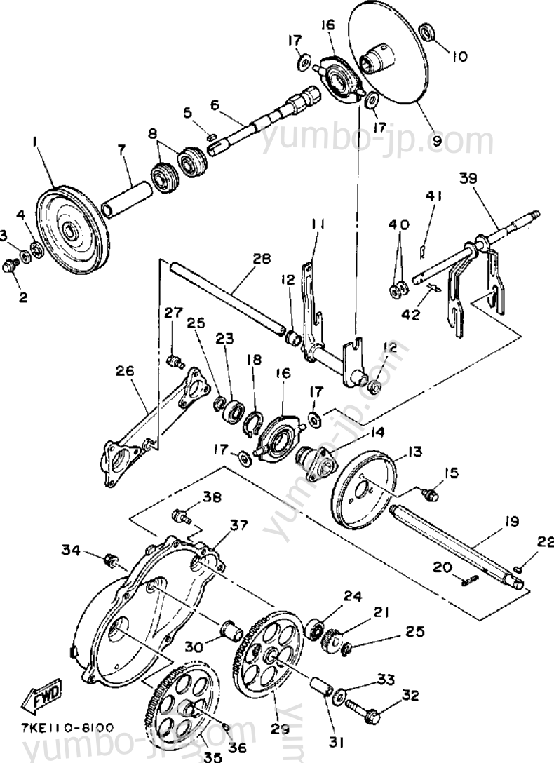 Transmission 1 для генераторов YAMAHA YS828WM 