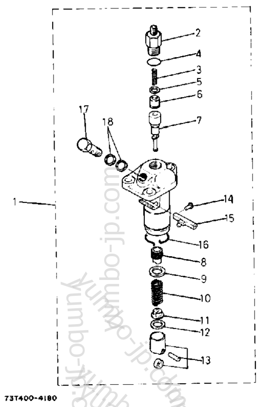 Injection Pump (Section Parts) for Generators YAMAHA EDY3000DVE 