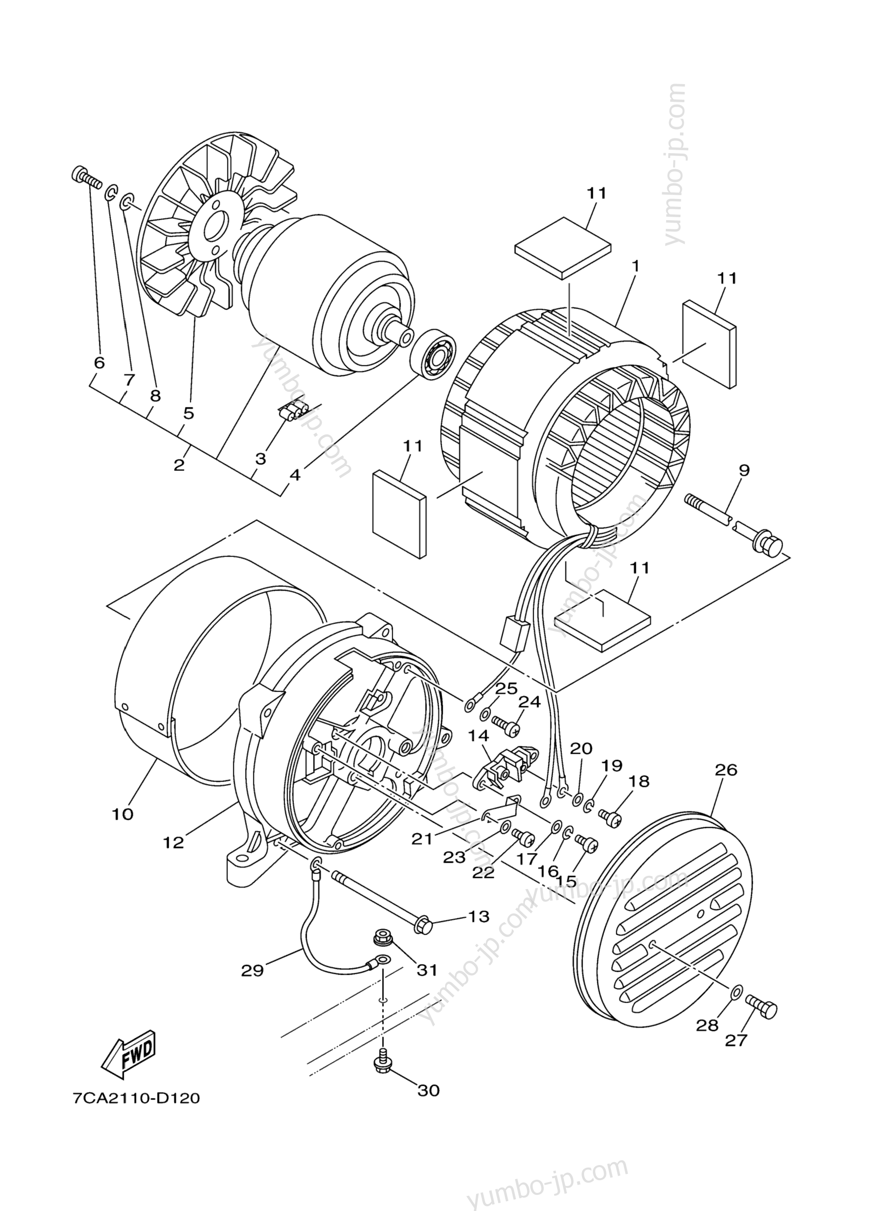 GENERATOR для генераторов YAMAHA EF2600C 