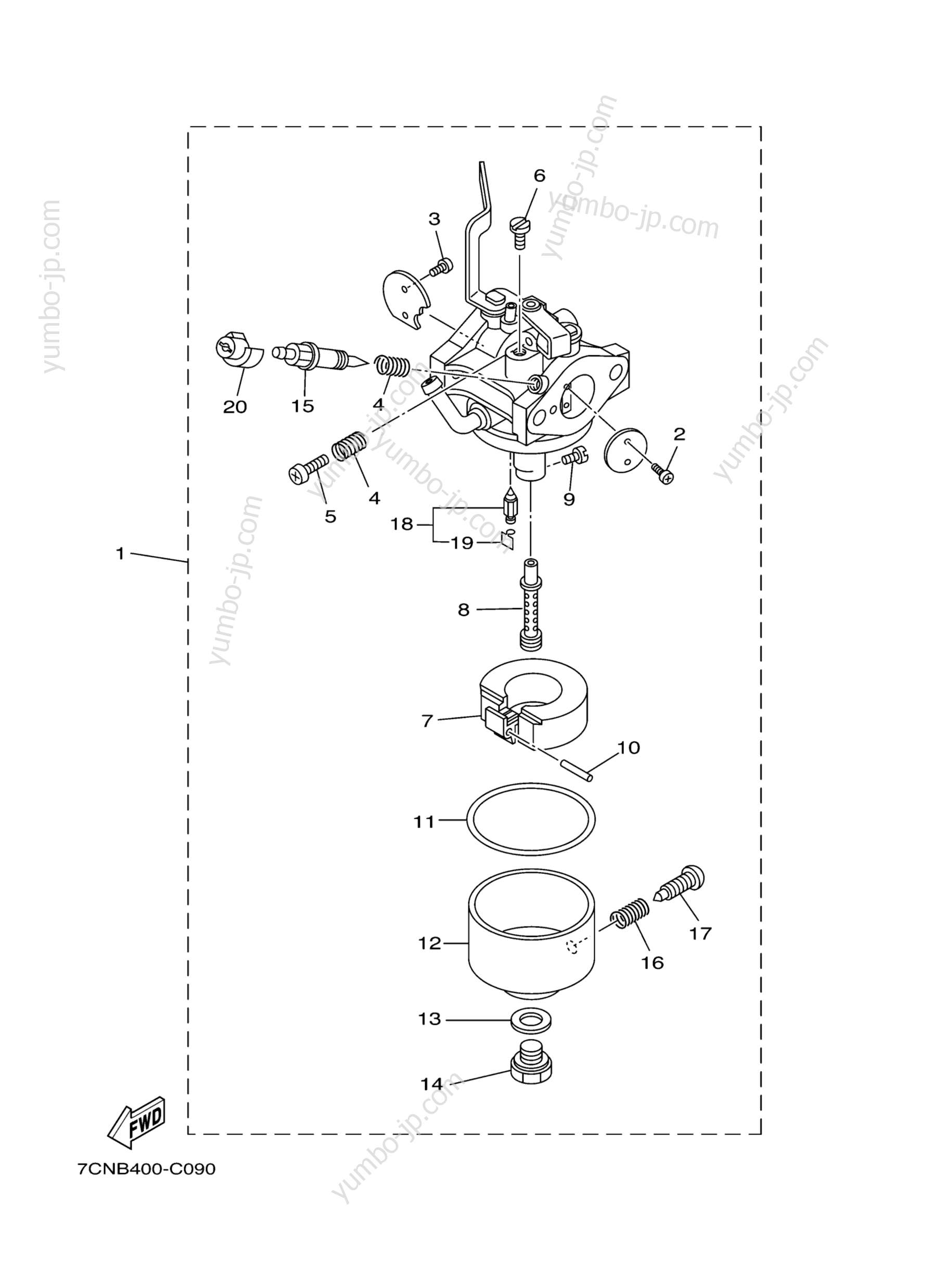 CARBURETOR for Generators YAMAHA EF2600C 