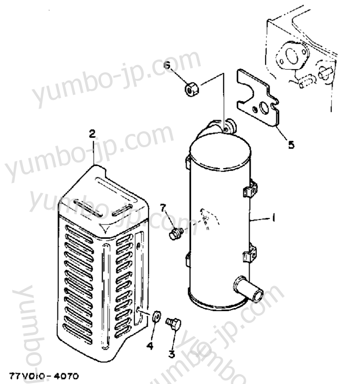 Exhaust (Yp20ga) для генераторов YAMAHA YP30G 