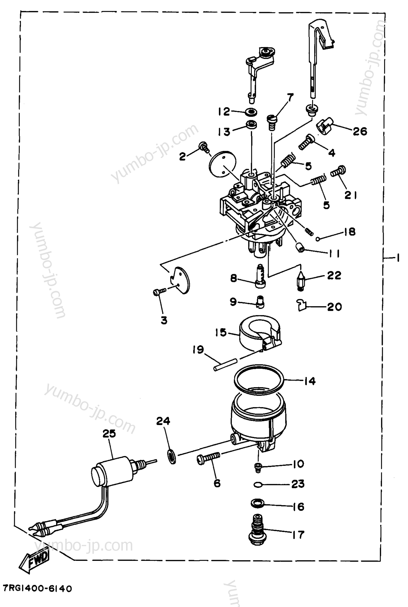 Carburetor 4 Yg6600dx Manual Choke для генераторов YAMAHA YG6600D 