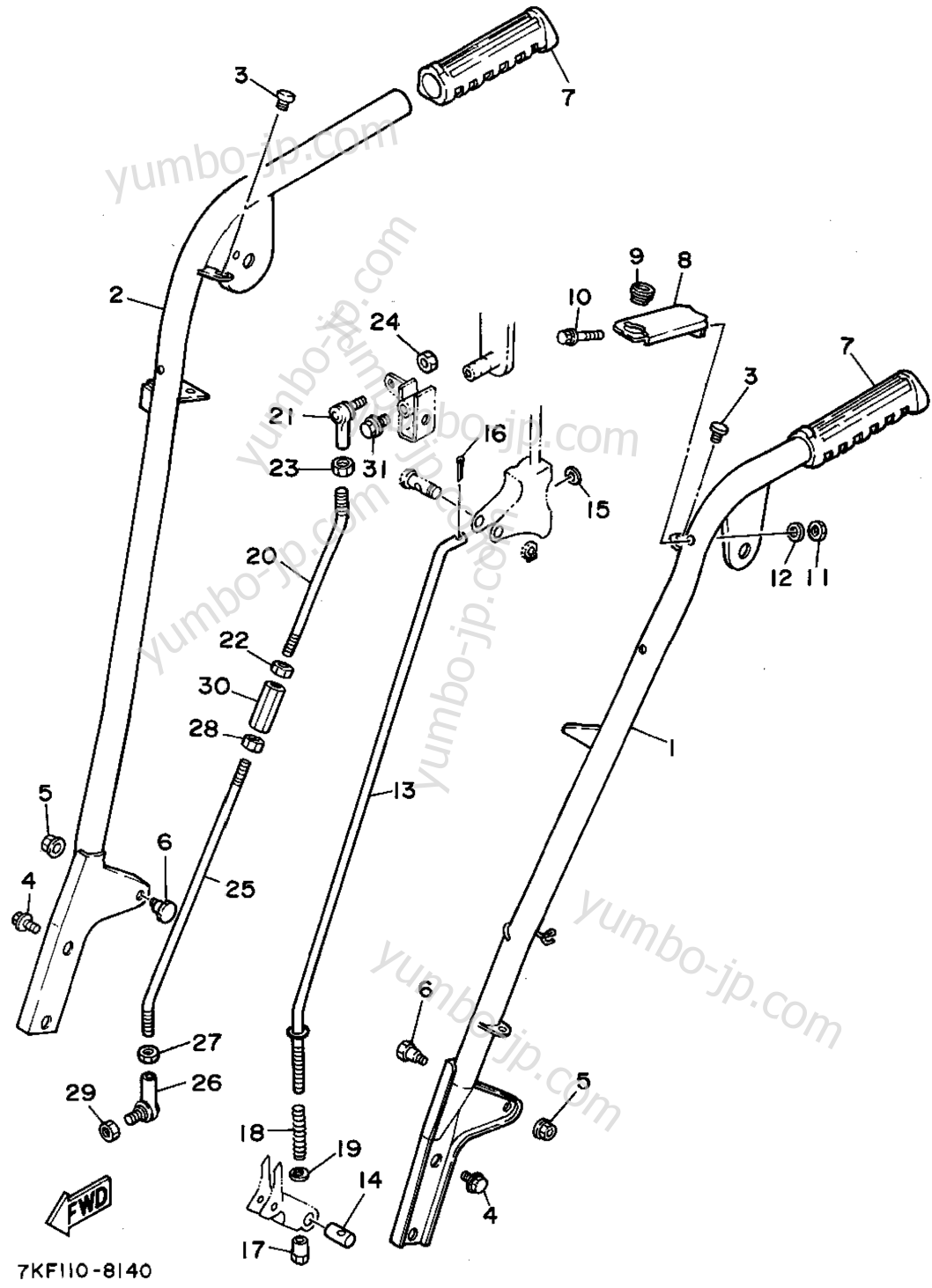 Steering - Link для генераторов YAMAHA YS828TEC 