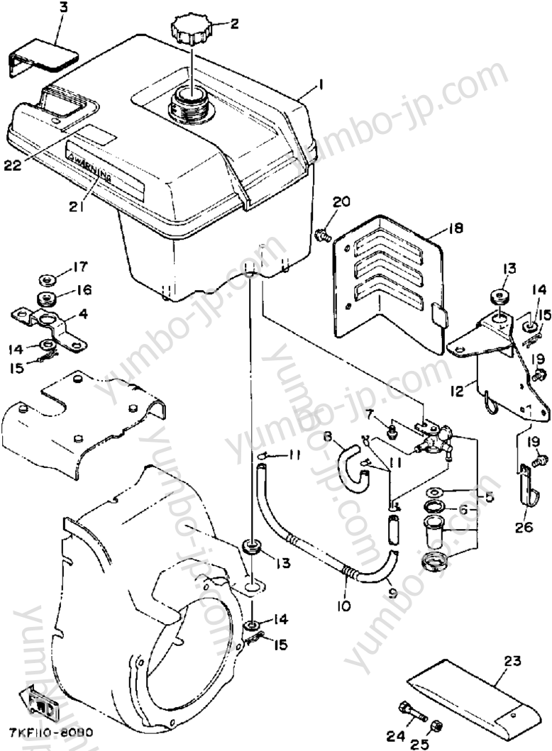 Топливный бак для генераторов YAMAHA YS828WM 