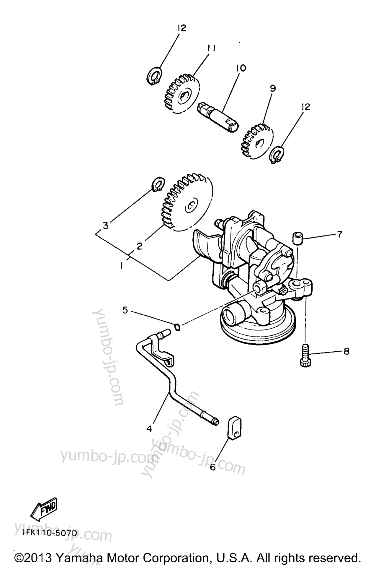 OIL PUMP for motorcycles YAMAHA V-MAX 1200 (VMX12JC) CA 1997 year